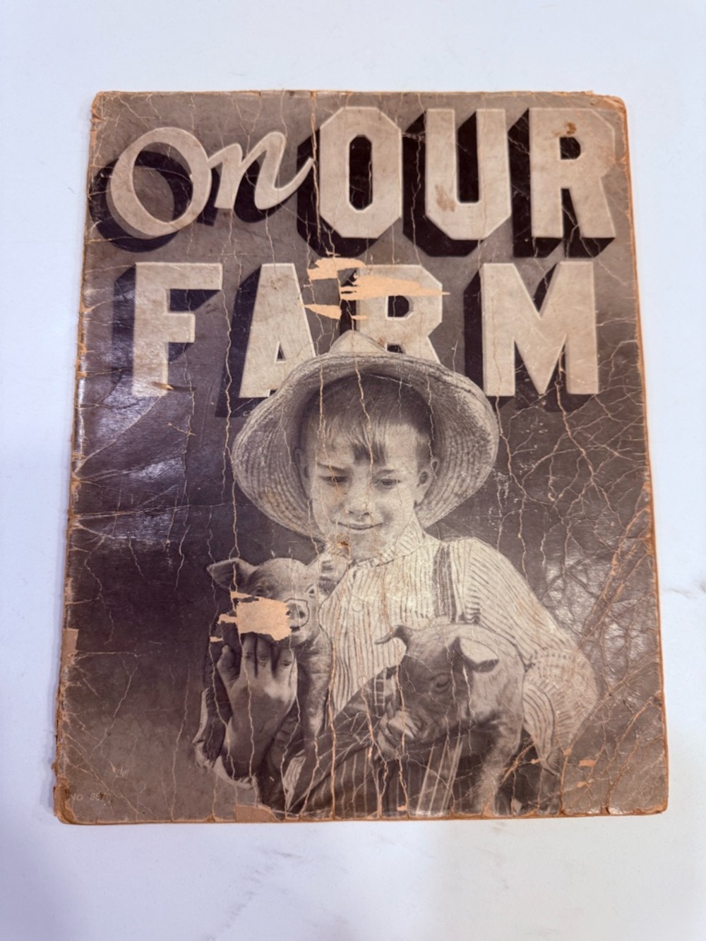Vintage 1932 “On Our Farm” Children’s Photo Book – Saalfield Publishing